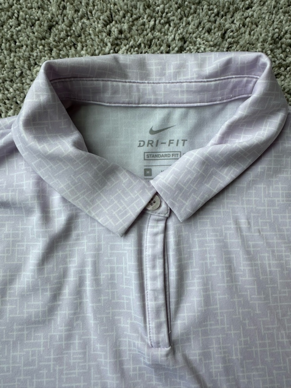 Nike Purple Dri-FIT Women’s Medium Golf Tee Lilac Light Purple Athletic Sporty